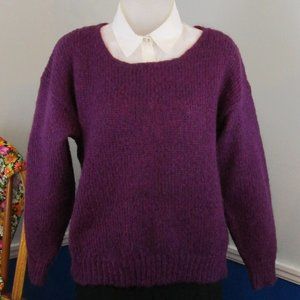 Vintage 80's Oversize Scoop Neck Sweater